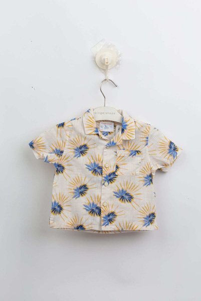 Gingersnaps Printed Button-Front Polo Shirt