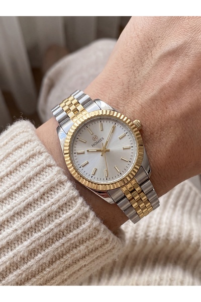 Homies Women's Double Color Luxury Design Retro Steel Wristwatch