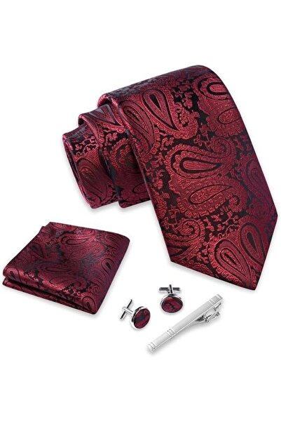Type-C Set elegant 5-în-1 Masino Morino pentru bărbați: Cravată, Batistă de b...
