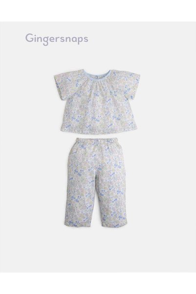 Gingersnaps Girls Printed Top and Pants Set