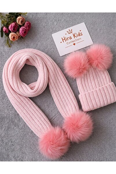 hira kids collection SET tricotat pentru bebeluși și copii, cu pompon dublu, ...