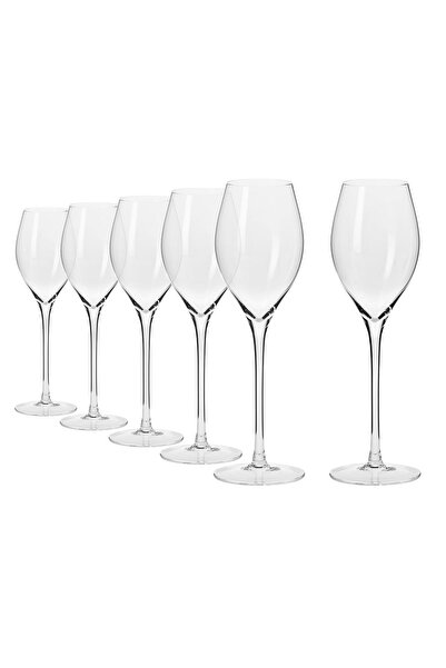 Krosno Set of 6 Prosecco glasses, crystalline glass, 300 ml, "Harmony" -