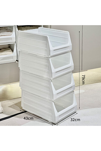 OEM Set 4 cutii depozitare și organizare pliabile, concepute pentru organizarea obiectelor, 43 x 32 x 79 cm, SHYE-9027-4