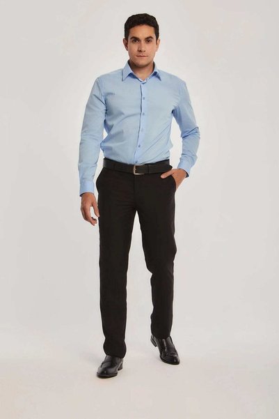 DALYDRESS Mens Solid Button-Front Shirt