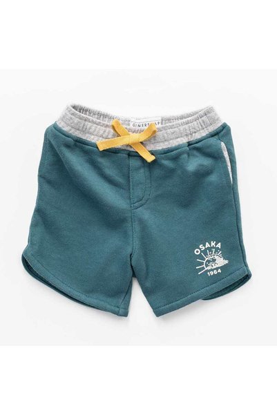 Gingersnaps Baby Boys' Cotton Shorts with Drawstring