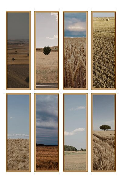 OEM Set 8 Semne de Carte cu tematica camp de grau, Design inspirat din natura...