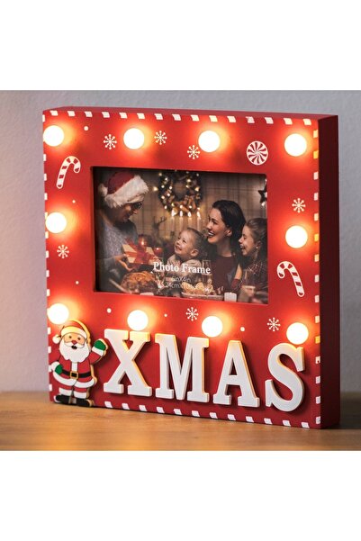 DD SHOP Rama Foto de Craciun cu LED & Model Candy 22x21cm - Decoratiuni Peres...