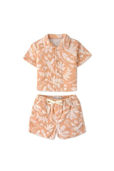 Gingersnaps Printed Shirt and Shorts Set