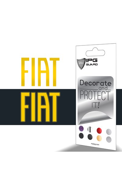 Ipg Reflective Lettering Sticker Set for Fiat Front Grille, Decorative Sticke...