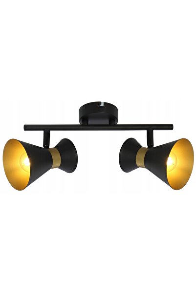 Reality Lampă negru-auriu BREDA 2pl. 835702-02