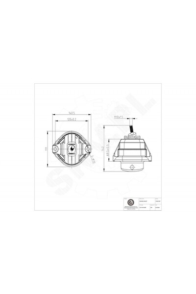 ESEN SKV Tampon motor BMW Seria 5 6 stânga 22116761089