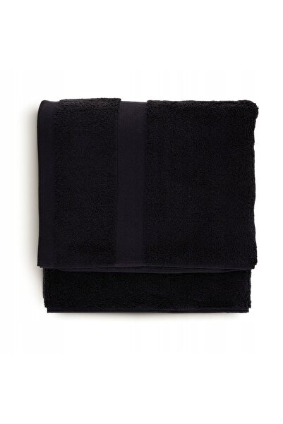 DUKAAN Prosop de bumbac 70x140 Negru Bumbac Egiptean Scandi Spa DUKA