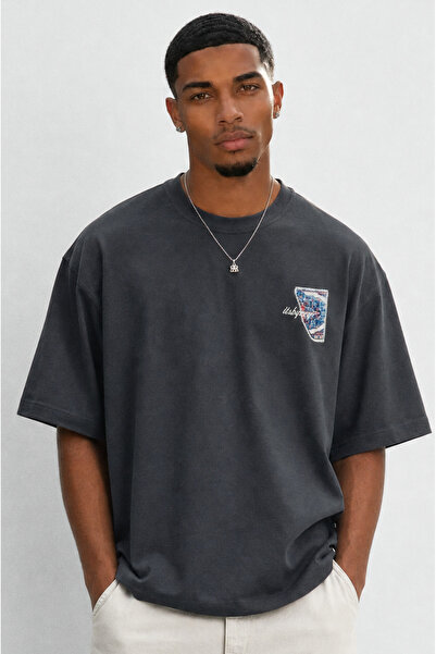Respire Ανδρικό Oversized T-Shirt, Oversized T-Shirt στυλ streetwear με στάμπ...