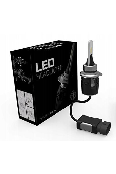 NO BRAND Bec LED MINI Motocicletă HB3 9005 B6 48W 12V 24V CANBUS cu ventilato...