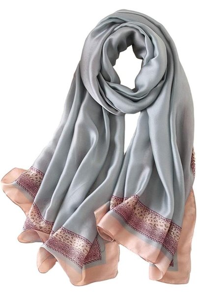 GENERAL Silk Scarf Mulberry Silk Fashion Scarves Long Lightweight Shawl Wrap …