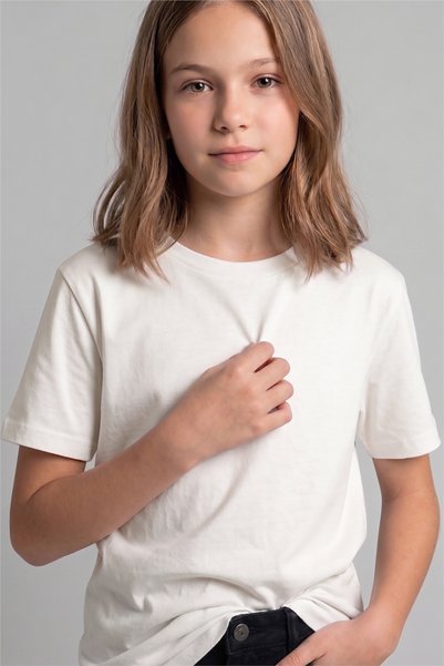 DMB BOYS & GIRLS Dmb Kids Basic Tshirt 9-14 Years Ecru