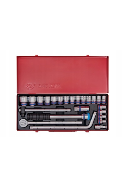 King Tony Set de chei tubulare scurte 1/2'' 024MR