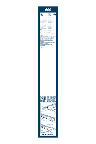 Bosch Lamelă ștergător 3 397 018 300