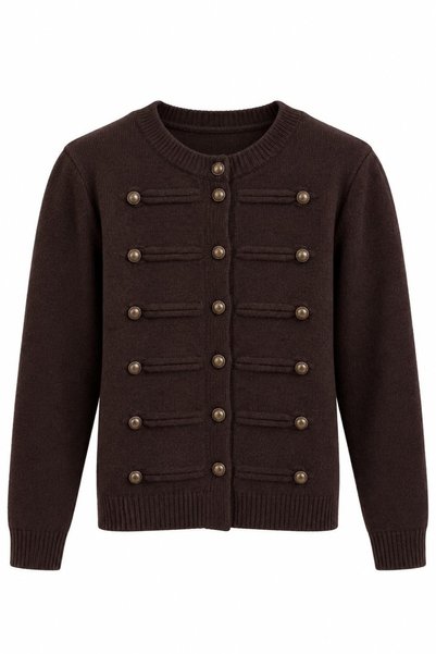 Pulli Collection Gold Düğme Detaylı Triko Hırka