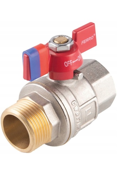 FERRO 1 robinet cu bilă F-Power cu racord fluture