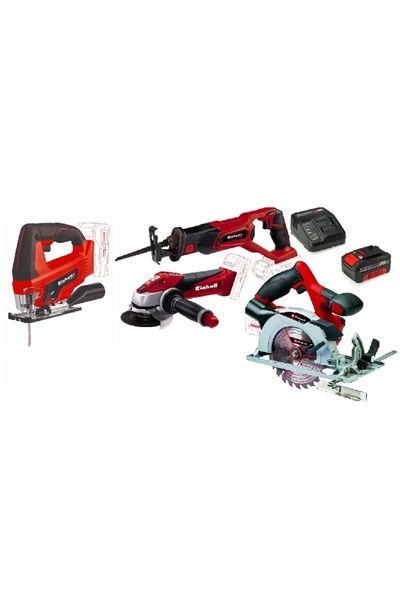 NO BRAND EINHELL KIT DE SCULE ELECTRONICE 18V 4AH FERĂSĂRĂ PXC Șlefuitor BATE...