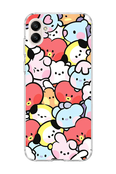 lelia Samsung Galaxy A05 Compatible Cute Colorful Characters Printed Transpar...