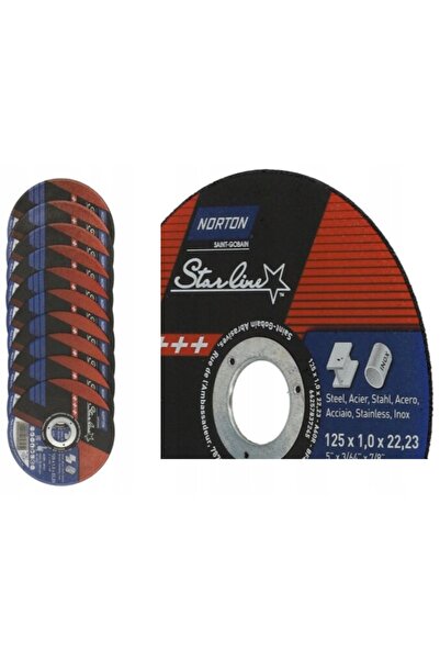 NO BRAND DISC NORTON PENTRU METAL INOX 125X1 NORTON STARLINE set 50 discuri k...
