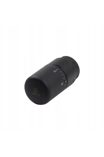 TERMA Cap de termostat. SLIM Negru Mat M30x1.5 POLETTI