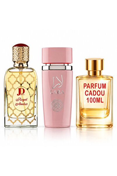 Al Fakhr Perfumes Pachet 3 Parfumuri + Regal Amber + Lara Pink + 1 x Parfum C...