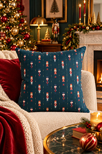 Pilloveland غطاء وسادة مطبوع على الوجهين بنمط التارتان - 43x43 سم - عيد الميل...