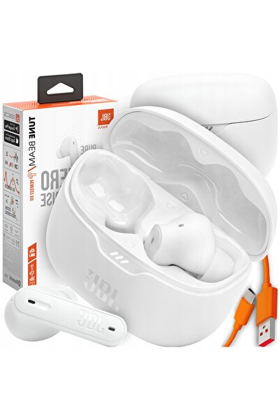 JBL TUNE BEAM ANC ALB CĂȘTI WIRELESS BAS PUR 48H IP54