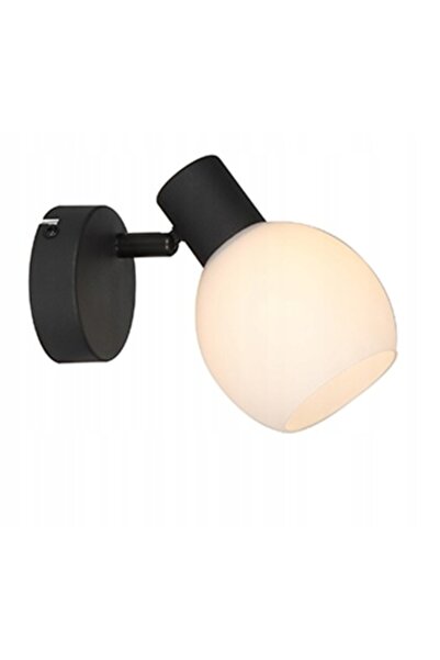 Reality Spot de perete negru Cortez 1 buc. abajur alb 807601-30