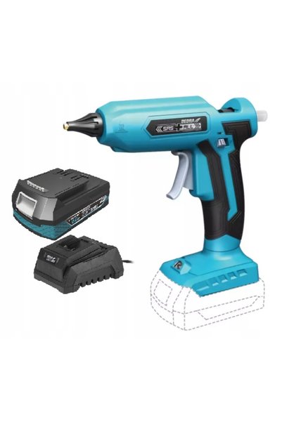 NO BRAND Pistol de lipit cu silicon fierbinte DEDRA REÎNCĂRCABIL 2AH 18V DEDR...