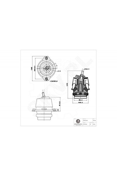 ESEN SKV Suport motor Porsche Cayenne față dreapta 94837505001