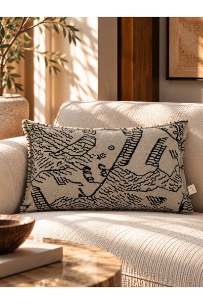 needle home textile .decoration Husă de pernă pentru canapea decorativă crem ...