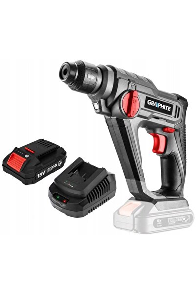 NO BRAND Ciocan rotopercutor cu grafit SDS+ ENERGY+ 18V 8J 58G009 Baterie 2Ah...