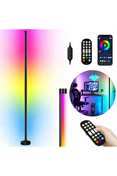 bedee Lampadar de podea RGB modern, lampă de colț, 3 moduri de control