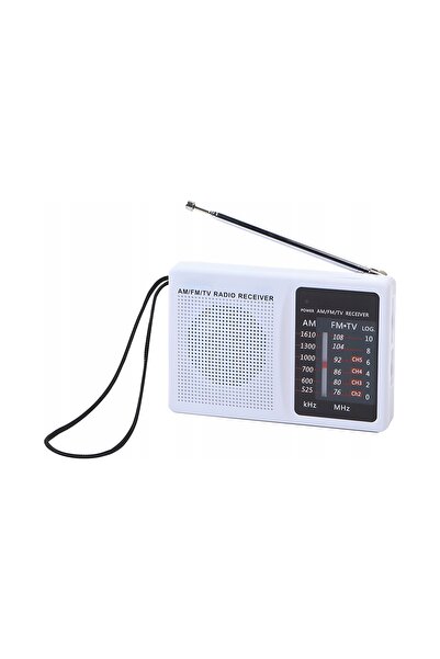 Retoo Radio Kuchenne portabil FM AM, alimentat cu baterii, cu mufă jack, de b...