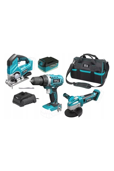 NO BRAND DEDRA KIT DE SCULE ELECTRONICE SAS+ 18V 5AH MAȘINĂ DE ȘLEFUIT GEANTĂ...
