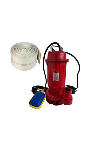 COBI SMART® Pachet pompa de apa murdara cu flotor WQD10, 1.1 KW, 2 toli, furtun pompier 2 toli, 20 m inclus - COBI SMART
