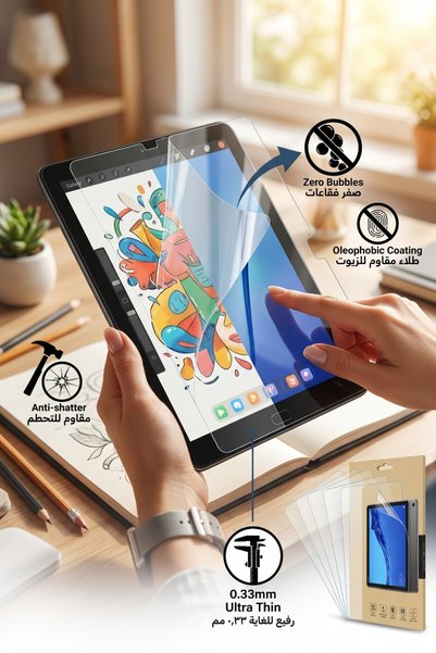 Primo Plus Tempered Glass Screen Protector For Huawei MediaPad M5 Lite 10.1 c...