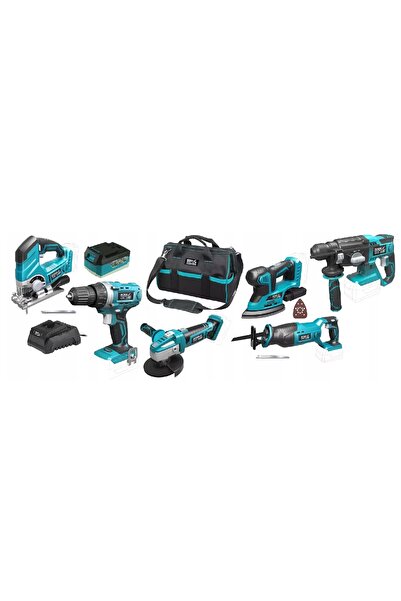 NO BRAND DEDRA Set de scule electrice SAS+ 18V 5AH, Polizor, Geantă, Mașină d...