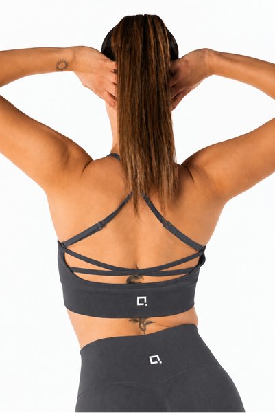 HARSFIT Kadın Bordo Çapraz Sırt Seamless Spor Bra Toparlayıcı Spor Bustiyer Fitness Pilates Yoga Bra