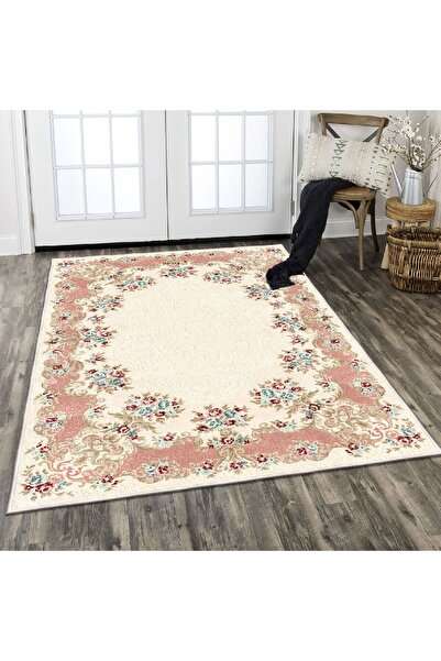 Asi Home Covor Hol Flora, 80x150 cm, Catifea, Multicolor, Bază 100% Bumbac, A...