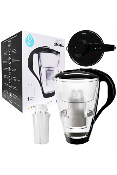 Dafi DZBANEK CRISTAL DE APĂ FILTRATĂ 2L LED + FILTRU STICLĂ CLASICĂ