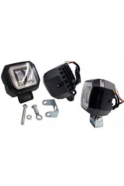 NO BRAND Proiector de lucru cu halogen și LED CREE, tip inel, pentru motocicl...