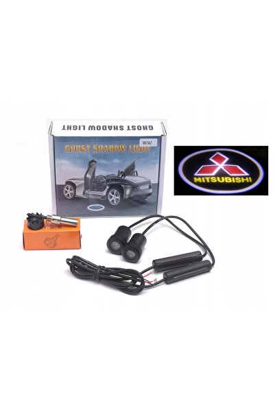 NO BRAND 2x LUMINI DE PROIECTIE LOGO LED PENTRU TOATE MODELELE MITSUBISHI LAN...