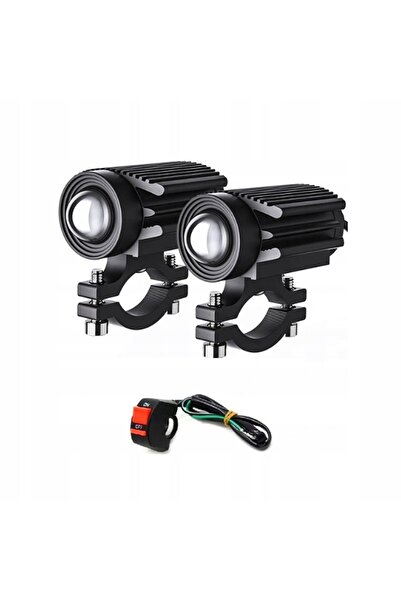 NO BRAND Lumină de lucru pentru motocicletă, halogen, LED Quad, lumini bicolo...
