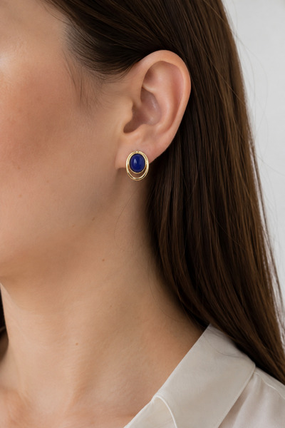 Feyz Tasarım Sapphire Elegance Earrings