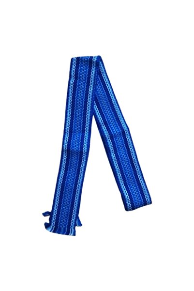 OEM Curea tradițională pentru copii, alb-albastru, dimensiune, 5x113 cm